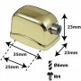 L17SDTT-BR - Coquille Caisse Claire / Tom - 25mm Doré (x1)