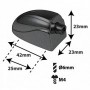 L20SDTT-BK - Coquille Caisse Claire / Tom - 25mm Noir (x1)