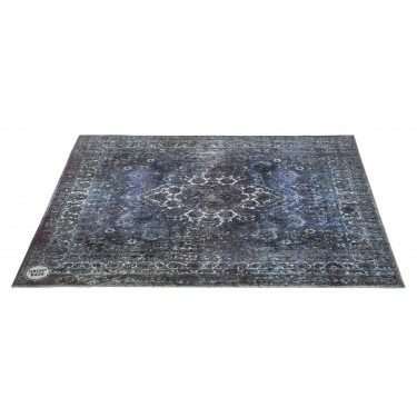 VP130-BLU - Vintage Persian Stage / Drum Mat 1.30 x 0.90m Anti-Slip - Blue