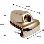 DC6BR - Crochet Cercle Grosse Caisse Die Cast Brass - Caoutchouc Isolant (x1)