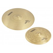 Set 2 Cymbales Silencieuces Mute - 14" 20" - Finition Brass