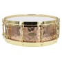 BZH-5014DHBR - Hammered Bronze Shell Series 14" x 5" Snare Drum - Die Cast Hoops