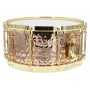 BZH-6514DHBR - Hammered Bronze Shell Series 14" x 6.5" Snare Drum - Die Cast Hoops
