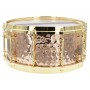 BZH-6514DHBR - Hammered Bronze Shell Series 14" x 6.5" Snare Drum - Die Cast Hoops