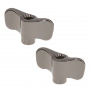 WN8-4 - Cymbal Wing Nut M8 (x2) - Black