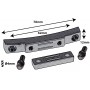 STOB5-BK - Deluxe Snare Strainer Die Cast Butt Plate 62mm - Black