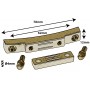 STOB5-BR - Deluxe Snare Strainer Die Cast Butt Plate 62mm - Brass