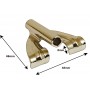 DC2BR - Bassdrum Spannklammer - Goldfarbene (x1)