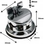 TB10BK - Deluxe Round Tom / Floor Tom Bracket 50mm - Black (x1)